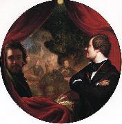 William James Hubard Mann S. Valentine and the Artist oil on canvas